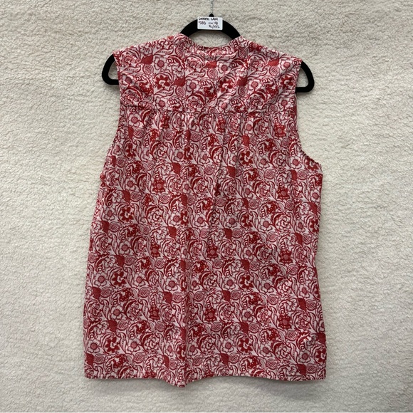 Size 48 (L/10) - DEREK LAM - Red Vintage Floral Top Rent the Runway $285 msrp - Picture 11 of 11